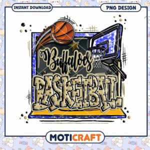 Buffaloes Basketball PNG Design for Instant Download