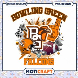 Bowling Green Falcons PNG Graphic Instant Download Design