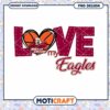 Boston College Eagles Love Heart Basketball PNG Design