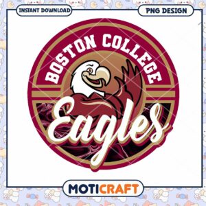 Boston College Eagles PNG Design for Instant Download