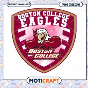 Boston College Eagles Logo PNG Instant Download Design