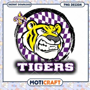 Bold Tiger PNG Graphic for Sports Team Designs