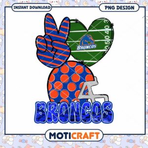 Boise State Broncos Team Spirit PNG Design Download