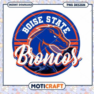 Boise State Broncos Logo PNG Instant Download Design
