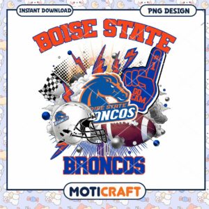 Boise State Broncos PNG Design Instant Download Art