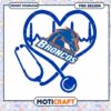 Boise State Broncos Heart Stethoscope PNG Design Download