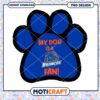 Boise State Broncos Dog Fan Paw Print PNG Design