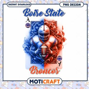 Boise State Broncos Football PNG Instant Download Design