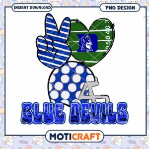 Blue Devils PNG Design for Instant Download Art