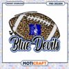 Blue Devils Football PNG Design with Leopard Print Art 2 Blue Devils Football PNG Design with Leopard Print Art