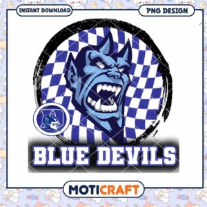 Blue Devils Graphic PNG for Instant Download Design