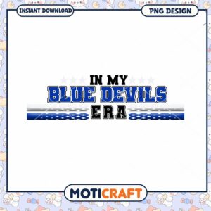 Blue Devils Era PNG Design for Instant Download Product