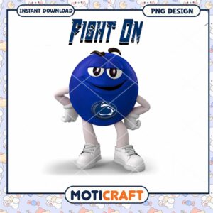 Blue Berry Character Fighting Spirit PNG Download Design