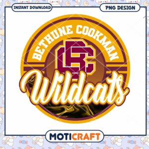 Bethune Cookman Wildcats PNG Design Instant Download