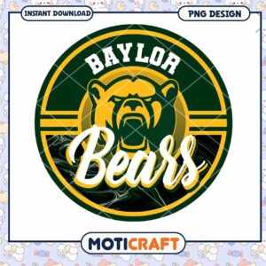 Baylor Bears PNG Design Instant Download for Fans