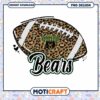 Baylor Bears Football Animal Print PNG Graphic Design