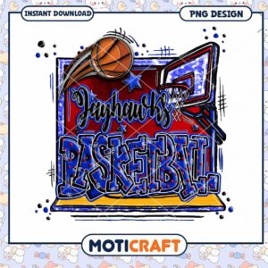 Basketball Art Design for Fans Instant Download PNG File