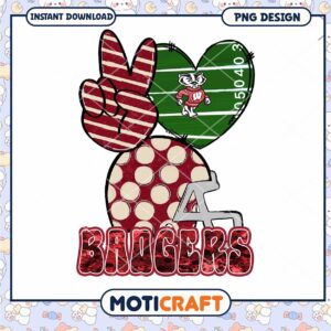 Badgers Sport Team PNG Design for Instant Download