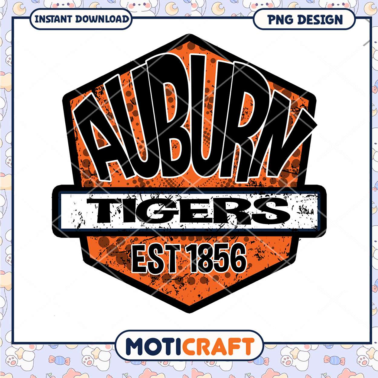 Auburn Tigers Vintage Logo PNG Instant Download Design Auburn Tigers Vintage Logo PNG Instant Download Design