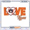 Auburn Love PNG Design for Tigers Baseball Fans
