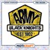 Army Black Knights Logo Design PNG for Download 1802 1 Army Black Knights Logo Design PNG for Download 1802
