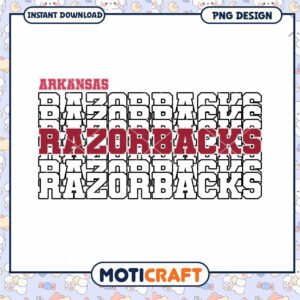 Arkansas Razorbacks PNG Design Instant Download Art