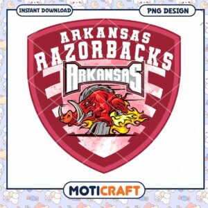Arkansas Razorbacks Logo Instant Download PNG Design