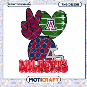 Arizona Wildcats PNG Design for Instant Download Art