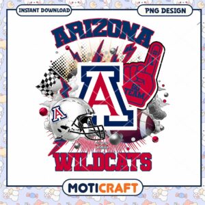 Arizona Wildcats PNG Design Instant Download for Fans