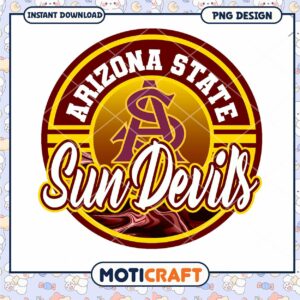 Arizona State Sun Devils PNG Digital Download Design