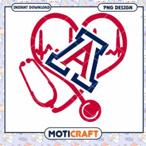 Arizona Heartbeat Stethoscope College PNG Design Download