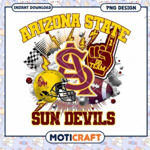 Arizona State Sun Devils Football PNG Design Download