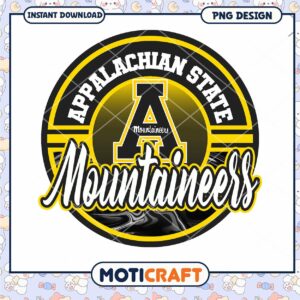 Appalachian State Mountaineers PNG Instant Download Design