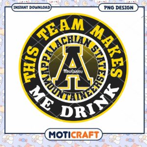 Appalachian State Mountaineers Team Drink PNG Design