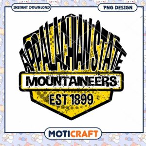 Appalachian State Mountaineers PNG Design Instant Download