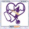 Alcorn University Heartbeat Stethoscope PNG Design 2 Alcorn University Heartbeat Stethoscope PNG Design