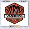 UTRGV Vaqueros Vintage Logo PNG Instant Download Design