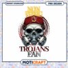 Trojans Fan Skull Design Non Toxic PNG Downloadable Art