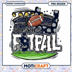 Huskies Football PNG Design for Instant Download Fun Huskies Football PNG Design for Instant Download Fun