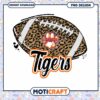 Clemson Tigers Football PNG Design with Leopard Print
