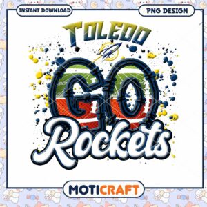 Toledo Go Rockets PNG Design Instant Download Printable
