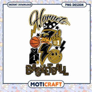 Hornets Basketball PNG Design for Instant Download