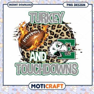 Turkey and Touchdowns Stylish PNG Download for Sports Fans