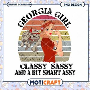 Georgia Girl Classy Sassy Smart Assy PNG Design Download