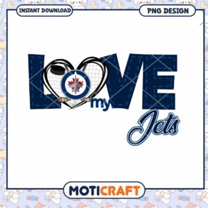 Love My Jets PNG Design for Hockey Fans Download Love My Jets PNG Design for Hockey Fans Download