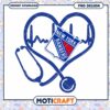 New York Rangers Heartbeat PNG Design Download