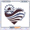 Colorado Avalanche Heartbeat PNG Design Download