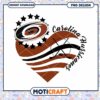 Carolina Hurricanes Heart Design PNG Downloadable Art