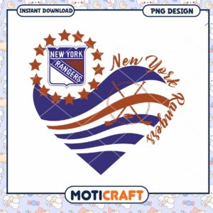 New York Rangers Heart Design PNG Download New York Rangers Heart Design PNG Download