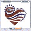 Montreal Canadiens Heart PNG Design Instant Download